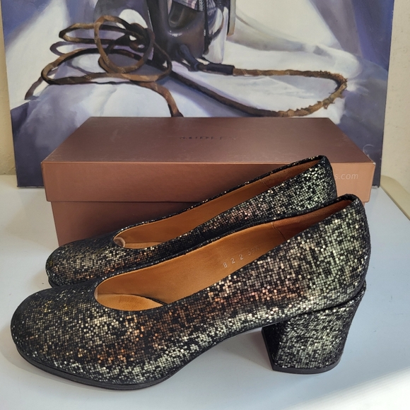 Audley Metallic Leather Heels, 39.5 - Picture 12 of 16